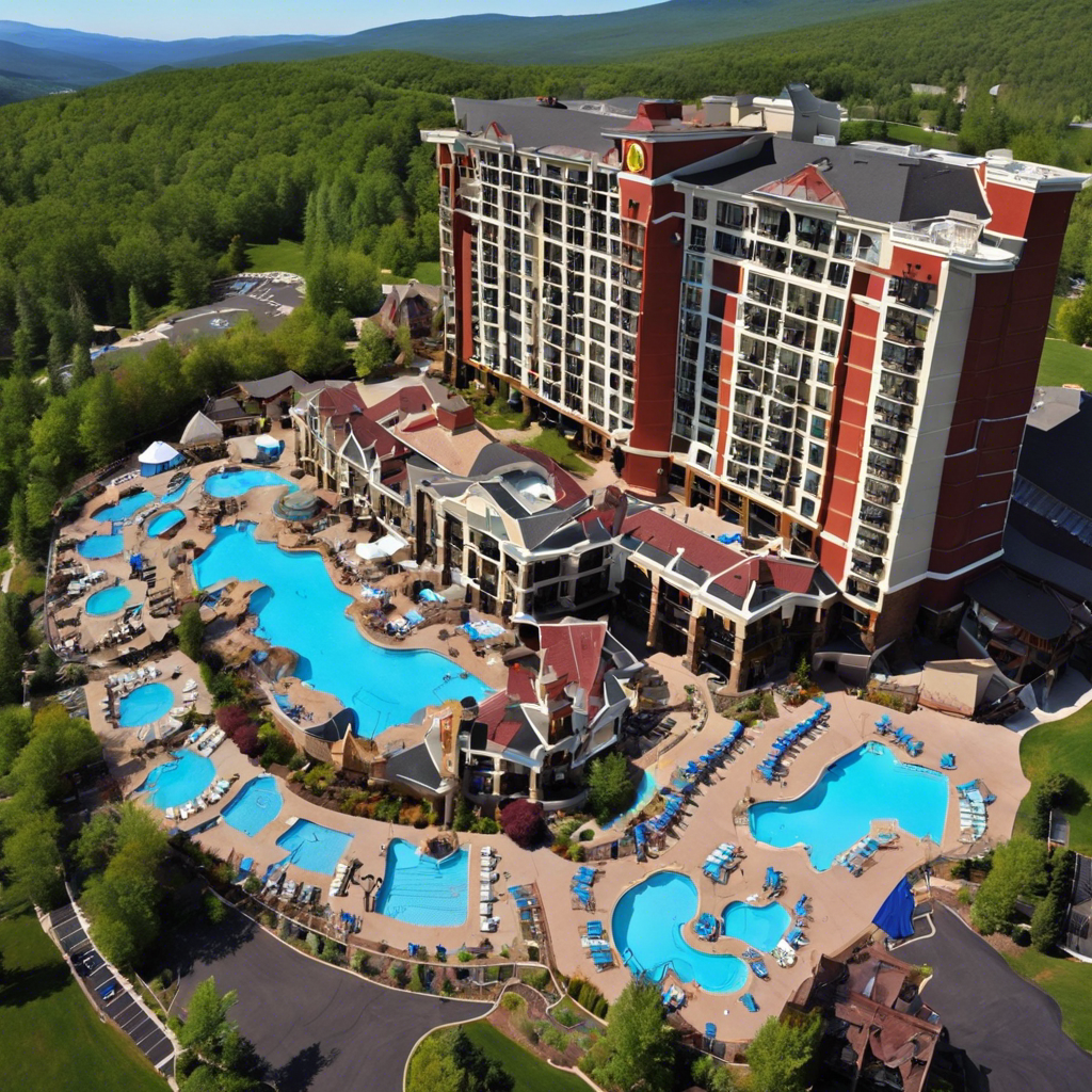 "Unwind in Luxury at Blue Mountain Peak Hotel & Casino's Exclusive Casino Pool Paradise"